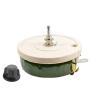 Heyiarbeit 5 Ohm 200W Ceramic Wirewound Potentiometer Linear Variable Rheostat Resistor with Knob for Light Dimmers Motor Speed Control 1pcs