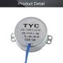 Fielect 2Pcs Synchronous Motor AC 110V 5-6RPM Turntable Motor CW/CCW Direction 4W TYC-50 Single Flat Shaft