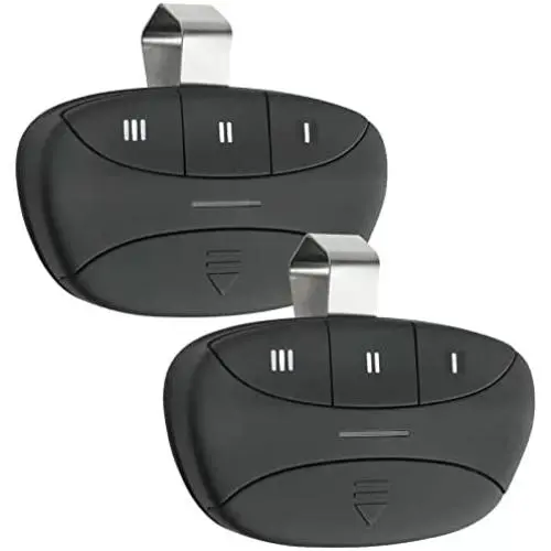 Datonten Garage Door Opener Remote,Replacement for Liftmaster Chamberlain Craftsman 373lm 973lm 893lm 81lm 893Max,Universal,Openers with Green Orange Red Purple Yellow Learn Button,Visor Clip,2 Pack