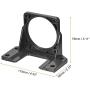 MECCANIXITY Motor Bracket Motor Mounting Holder 55x110x79mm Black for 70KTYZ Motor with Screws