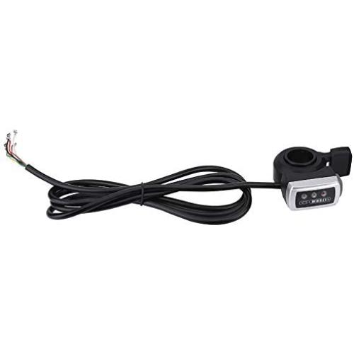 Aosiyp Electric Bike Throttle Grip, 36V Speed Control, 6 Wires Thumb Throttle on Left/Right Handle Replacement for E-Bike, Electric ycle, Scooter, Motorcycle, Motorbike