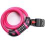 Bicycle Anti-Theft Code Lock, Composed of 5 Digits, Suitable for tri-City Vehicles, Motorcycles, etc. The Lock can be Reset by Itself and Set The Code Lock by Yourself (Pink)