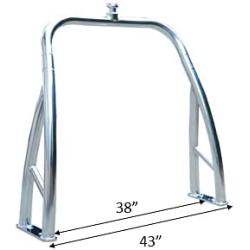 Krypt Towers Pontoon PRO Rear SKI Tow BAR Tower, Outboard Motor Pylon Pole, MOUNTING Width 43