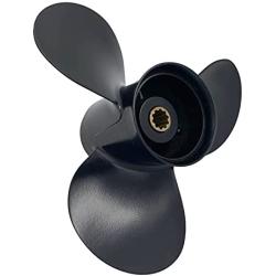 SUNGZE Mercury Outboard Propeller 9.9x13 P for Engine 25-30HP 10 Tooth 48-19640A40/ Boat Outboard Propeller for Tohatsu Engine 3R0B645270 9 7/8x13