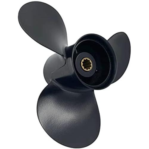 SUNGZE Mercury Outboard Propeller 9.9x13 P for Engine 25-30HP 10 Tooth 48-19640A40/ Boat Outboard Propeller for Tohatsu Engine 3R0B645270 9 7/8x13