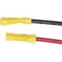 Attwood 14352-3 Medium-Duty Trolling Motor Connector, Male Plug, Motor Side, 5-Inch Harness with Butt Connectors, 10-Gauge Wire