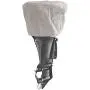 FCOUIID Outboard Motor Cover, 600D Heavy Duty Waterproof Trailerable Boat Engine Cover, Universal for Mercury, Yamaha, Suzuki, Evinrude. Gray (25HP-50hp)