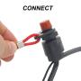 Boat Outboard Switch Engine Motor Lanyard Kill Urgent Stop Button, Safety Connector Cord Compatible for Yamaha Suzuki Honda Tohatsu Hidea