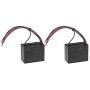 uxcell Ceiling Fan Capacitor CBB61 4.5/5/5uF 250V AC 4 Wires Metallized Polypropylene Film Capacitor 48x38x26mm for Electric Fan Pump Motor Generator 2Pcs