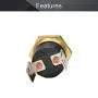 Fielect KSD301 Thermostat Temperature Control Switch,Adjust Snap Disc Temperature Switch 100°C Copper M3 Normally Closed 1 Pcs