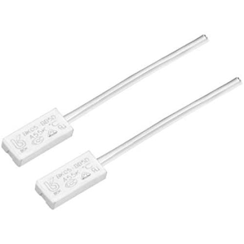 uxcell Normally Open Temperature Switch, 55℃ N.O 2A Thermal Switch Thermostat Temperature Control Switch 2pcs