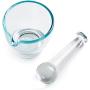 Ultrassist 4oz Glass Mortar and Pestle Bowl, Medicine Grinder and Mixer for Pharmacy or Science Lab