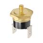 Fielect KSD301 Thermostat Temperature Control Switch,Adjust Snap Disc Temperature Switch 145°C Copper M4 Normally Closed 1 Pcs