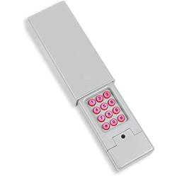 Pumier Universal Garage Door Keypad - Wireless, Keyless, Control up to 2 Door - Compatible with Chamberlain, Liftmaster, Sears Craftsman, Genie Overhead Door, Linear, Stanley, DIP Switch Openers