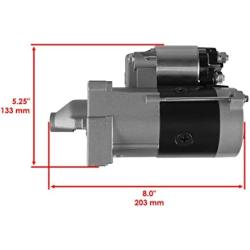 Caltric Compatible with Starter Motor John Deere Lawn Tractor LX288 w/Briggs & Stratton 1999-2005