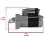 Caltric Compatible with Starter Motor John Deere Lawn Tractor LX288 w/Briggs & Stratton 1999-2005