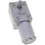 ULTECHNOVO DC 12V Worm Gear Motor High Pulling Torque RPM 150 Durable Micro Gear Motor Reversible for DIY Robot Smart Car Use (Silver)