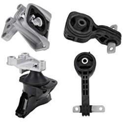 Engine and Transmission Mount Set of 4 - Fits Honda Civic 2006-2010 1.8L with Automatic Trans - Replaces 50850-SNA-A81 50820-SNA-023, 50890-SNA-A81 50880-SNA-A81, A4530, A4534, A4543, A4546