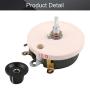 Fielect 100W 10R Ohm Ceramic Wire Wound Potentiometer Linear Rotary Resistor Rheostat with Knob for Industiral Machinery RPM Adjustment