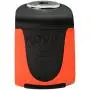 Kovix KS6 Ultra Portable Steel Disc Brake Lock 120dB Alarm 6mm Pin IP67 Easy Push-to-lock Waterproof for Motorcycle Scooter E-Bike Fluorescent Orange