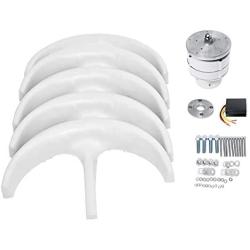 coldwind 5 Blades Lantern Wind Turbines Generator Vertical Axis Motor Kit 400w 12v 24v for Home Hybrids Street Light Use Electromagnetic-24v