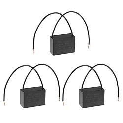 uxcell Ceiling Fan Capacitor CBB61 15uF 250V AC 2 Wires Metallized Polypropylene Film Capacitor 47x34x22mm for Electric Fan Pump Motor Generator 3Pcs