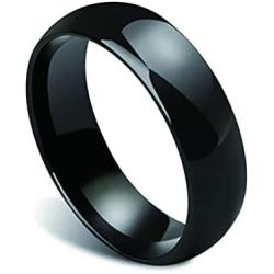 COLMO Tesla Smart Ring Tesla Key Ring Accessories Key Card Model Y Key Fob Replacement Ceramic RFID Smart Ring for Man and Woman Tesla Model 3 Accessories Fast Delivery (US6, Black-7mm)