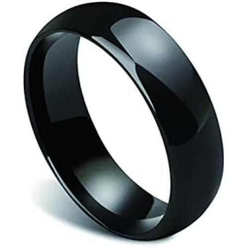 COLMO Tesla Smart Ring Tesla Key Ring Accessories Key Card Model Y Key Fob Replacement Ceramic RFID Smart Ring for Man and Woman Tesla Model 3 Accessories Fast Delivery (US6, Black-7mm)