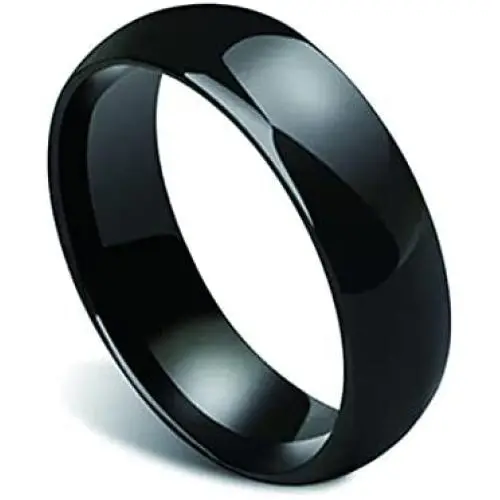 COLMO Tesla Smart Ring Tesla Key Ring Accessories Key Card Model Y Key Fob Replacement Ceramic RFID Smart Ring for Man and Woman Tesla Model 3 Accessories Fast Delivery (US6, Black-7mm)