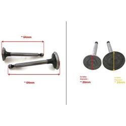 For Honda GX140 Intake Suction & Exhaust Valve IN EX 14711-ZE1-000 14721-ZE1-810 000 Lawnmower Water Pressure Tiller Water Pump Motor Engine