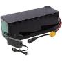 Jieoto Electric Mountain Bike Battery 36V 10Ah 10S4P E-Bike Battery Pack for Electric Road Bike Motorcycle Scooter with BMS and Charger for 250W 350W 500W Motor
