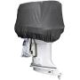 AKEfit Outboard Motor Cover, Waterproof & Sunproof Boat Motor Covers,Motor Hood Cover with 600D Heavy Duty Oxford Fabric Extra PVC Coating,Fits Motor Up to 150Hp