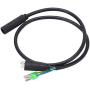 Vifemify Electric Bike Accessories 600mm Motor Convert Extension Cable 9 Pin Conversion Line Waterproof Connector Electric Conversion Kit