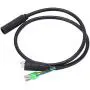 Vifemify Electric Bike Accessories 600mm Motor Convert Extension Cable 9 Pin Conversion Line Waterproof Connector Electric Conversion Kit