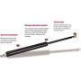 2Pcs 25 Inch Rear Back liftgate tailgate Hatch trunk Struts Lift Supports Fits 2014-2016 Cherokee without Power Liftgate - Shock Gas Spring Prop Rod