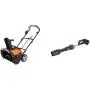 WORX WG471 40V Power Share 20%22 Cordless Snow Blower with Brushless Motor & Nitro WG585 40V Power Share PRO LEAFJET Cordless Leaf Blower with Brushless Motor