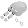 Restmo IP68 Waterproof Solar Cable Entry Gland, Weather Resistant Dual Cable Entry Housing for Solar Panels of RV, Caravan, Marine, Boat, Cabin, White