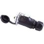 Trolling Motor Plug and Receptacle, Male Plug & Female Panel Mount Socket Waterproof IP67 2Pin Connector 12V 24V 36V 48V Plug for Trolling Motor Marine Boat RV Solar Panel