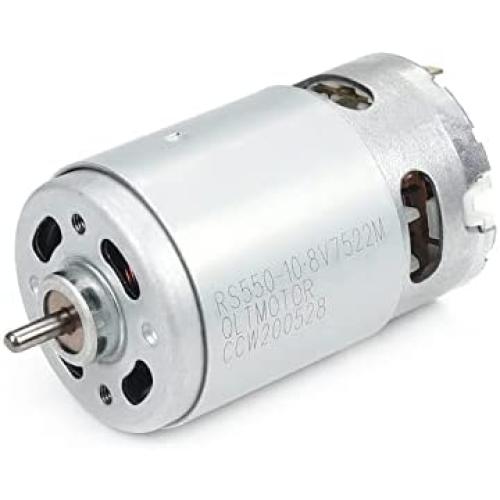 Fielect 22500RPM 10.8V DC Motor RS 550 Motor D Shaft High Torque Electric Motor for Drills, Robots, RC Vehicals, Remote Controlled Cars/Robot, Saw Repair/Replacement Engine