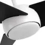 Homeybuff Ceiling Fan with Lights Remote Control, 60-Inch, DC Motor,6 Speed, Frosted Glass (3 Blades), Dimmable LED Light