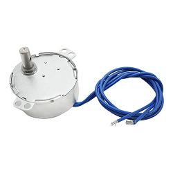 Fielect Synchronous Motor AC 110V 30RPM Synchron Motor Turntable Motor CCW Direction 4W TYC-50 Horizontal Hole Shaft