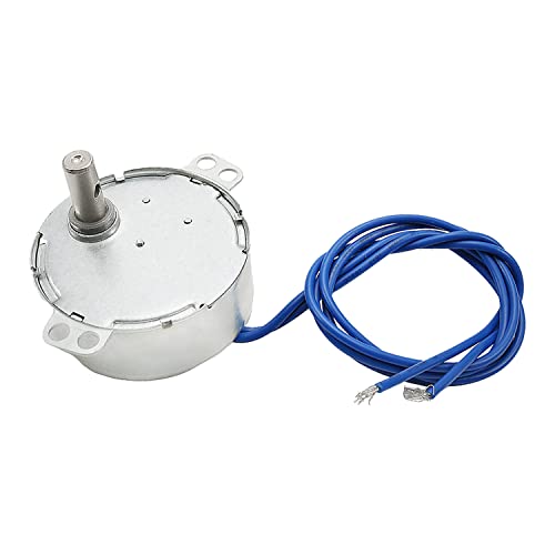 Fielect Synchronous Motor AC 110V 30RPM Synchron Motor Turntable Motor CCW Direction 4W TYC-50 Horizontal Hole Shaft