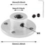 Eilumduo 4Pcs 8mm Rigid Flange Shaft Coupling Motor Guide Shaft Coupler Motor Connector Axis Bearing Fittings for DIY RC Model Shaft Connection