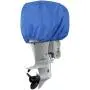 Explore Land Outboard Motor Cover - Waterproof 600D Heavy Duty Boat Engine Hood Covers - Fit for Motor up to 25 HP, Blue
