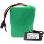 Jieoto 24V 15Ah Electric Bikes Battery 29.4V 7S 5P Rechargeable Lithium-ion Battery Pack with BMS and Charger Fit for 250W-50W E-Bike Scooters Motor