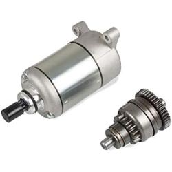 Starter Motor and Drive Bendix Combo Kit Compatible with Polaris ATV UTV 325 330 335 425 500 Replace Smu0061 113528 495713 3084981 3090188 for Sportsman Ranger Scrambler Magnum ATP Trail Boss