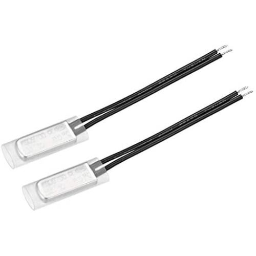 uxcell KSD9700 Thermostat, 85℃ Normally Close Temperature Switch Thermal Switch, N.C 10A Metal Temperature Controller 2pcs