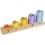 Orange Tree Toys - Counting Fish – Wooden Toy with 15 Stacking Pieces - for Kids Ages 3 Years and Up to Practice Counting and Develop Fine Motor Skills