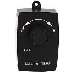 KB Electronics Model Dial-A-Temp (UL) Variable Speed Fan Control, Plug-in Style, Rated 2.5 Amps @ 120 VAC