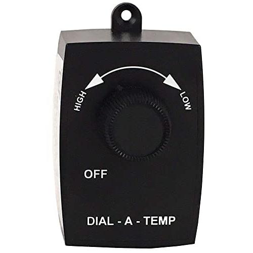 KB Electronics Model Dial-A-Temp (UL) Variable Speed Fan Control, Plug-in Style, Rated 2.5 Amps @ 120 VAC